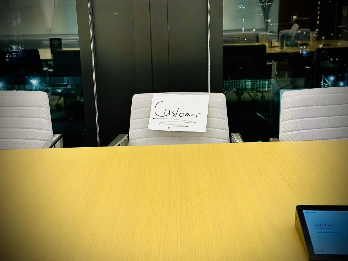 The empty chair: putting customers first